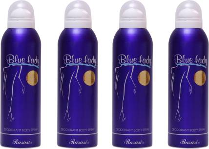 RASASI 4 Blue Lady Deodorant Spray  -  For Women