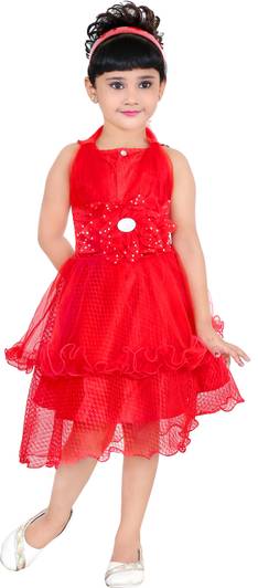 JJ Design Girls Midi/Knee Length Casual Dress