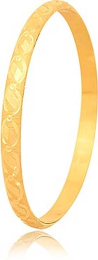 RSBL BIS Hallmark Leaf Design Bangle(2.8) 9.5gm Yellow Gold 22kt Bangle