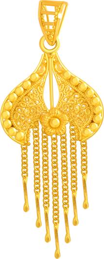 PC चंद्रा ज्वेलर्स NA 22kt पीला सोना पेंडेंट