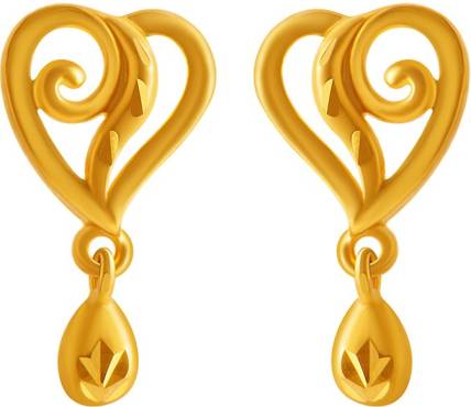 PC Chandra Jewellers Valentine's Day Yellow Gold 14kt Stud Earring