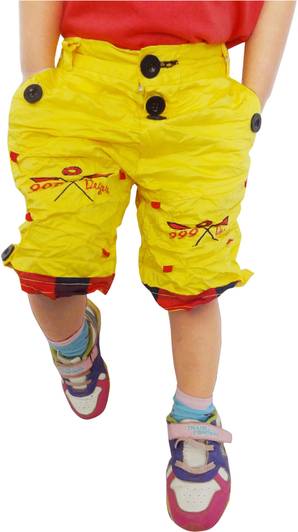 AD & AV Short For Boys Casual Solid Cotton Blend