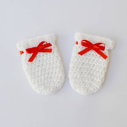 LOVE CROCHET ART Kids Mitten
