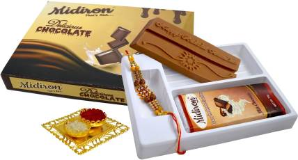 Midiron Rakhi with Chocolate Gift Set IZ19ChocoBoxRakhi29-01 Combo