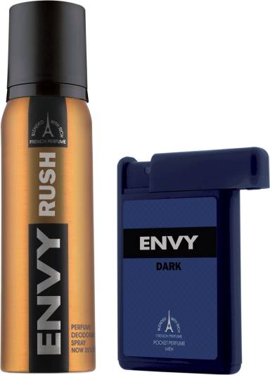 ENVY Rush Deo & Dark Pocket Perfume Combo Deodorant Spray  -  For Men