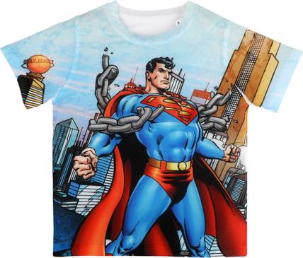Superman Boys Printed Polyester Regular T Shirt