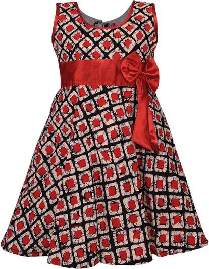 Wishkaro Girls Midi/Knee Length Casual Dress