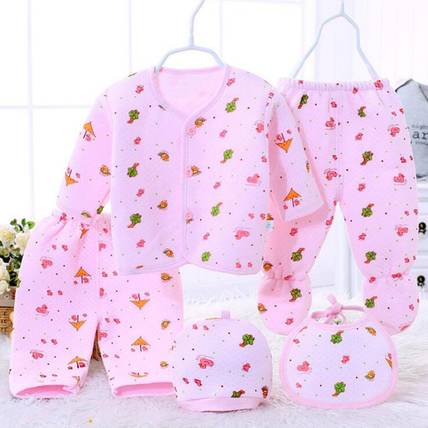Fancy Walas Presents New Born Baby Winter Wear Keep warm Baby Clothes 5Pcs