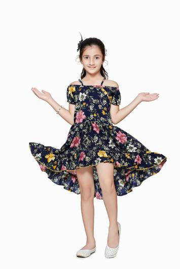 CUTIEKINS Girls Midi/Knee Length Casual Dress