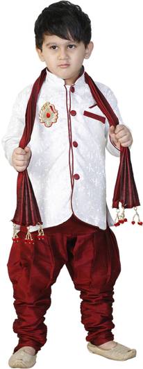 smartbazar Boys Festive & Party Kurta, Pyjama & Dupatta Set