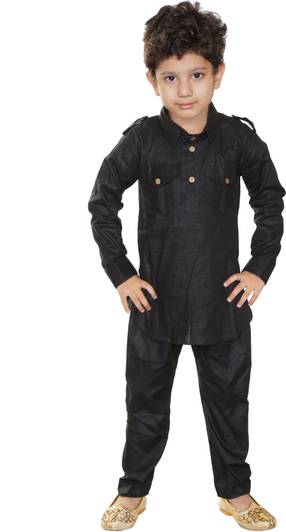 Celebrity Club Boys Festive & Party Pathani Suit Set