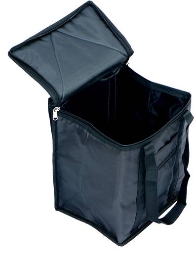 KUBER INDUSTRIES Large Size Lunch Bag Suitable for 3 & 4 Compartment (Black) - CTKTC30677 Waterproof Lunch Bag