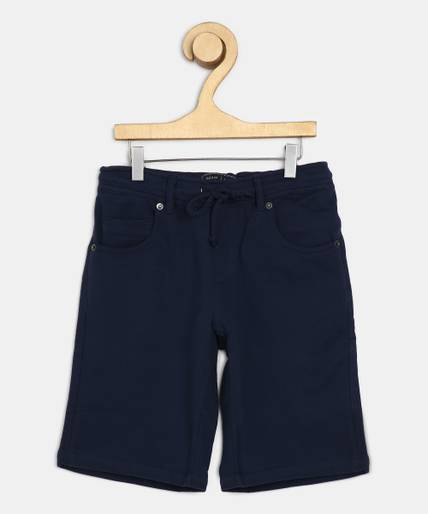 INDIAN TERRAIN Short For Boys Casual Solid Cotton Blend