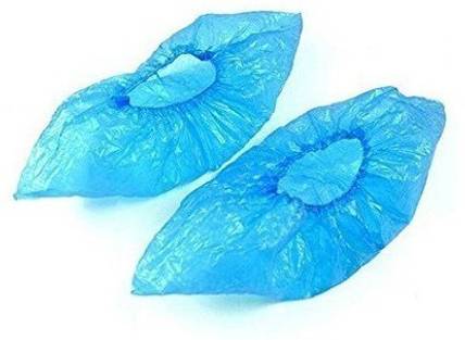Elite 30 Pair, Waterproof Disposable Shoe Cover Polyester Blue Flat Shoe Cover, Boots Shoe Cover