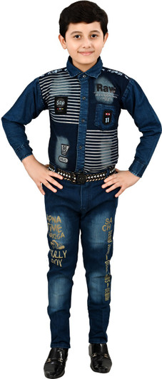 Buy AHHAAAA Boys Casual Shirt Jeans 