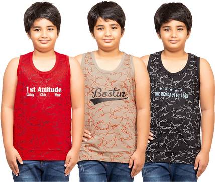 Jingo Vest For Boys Cotton Blend