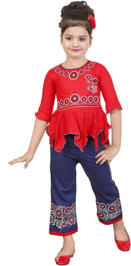 BURBN Girls Party(Festive) Top Pant