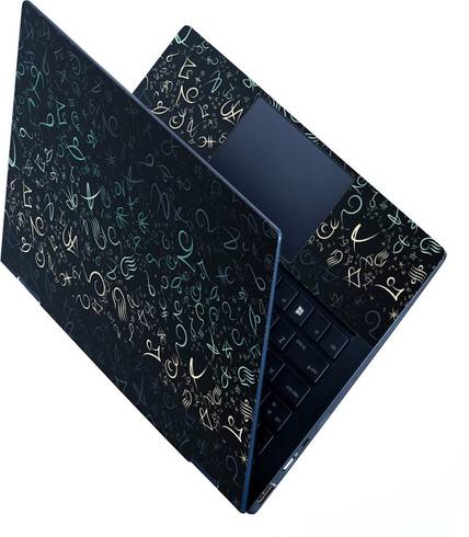 FineArts HD Printed Full Panel Laptop Skin Sticker Vinyl Fits Size Upto 15 inches No Residue, Bubble Free - Ancient Symbols Vinyl Laptop Skin Compatible for 15.6 inch