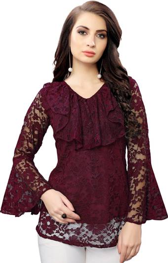 ORIEX Girls Casual Net Top