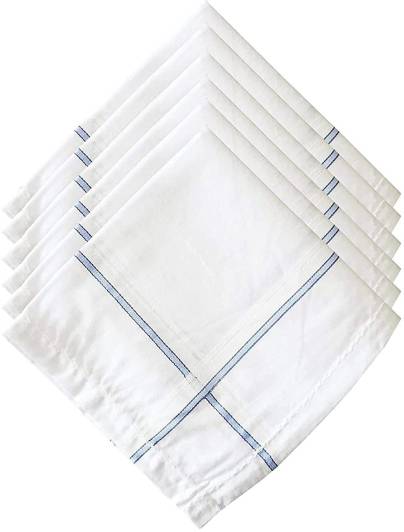 Shop At Bargain SBS White SW Formal Handkerchief Pack Of 6 Handkerchief -Pack of 6 ["White"] Handkerchief