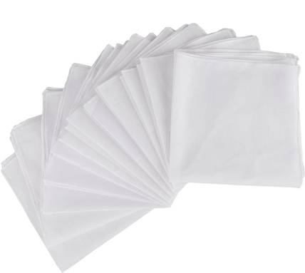 Kraftivity Premium Exquisite Pure ["White"] Handkerchief