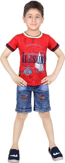 YUSU Boys Party(Festive) T-shirt Shorts