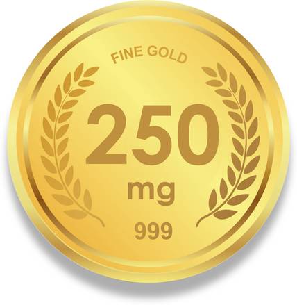 LORDS JEWELS Gold Coin 0.250 Gram 24 (999) K 0.25 g Gold Coin