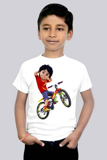 Riva Boys Printed Cotton Blend Regular T Shirt