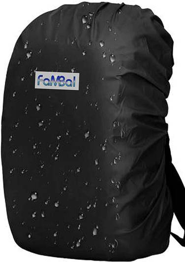 Fambal Waterproof/Dustproof Rain Backpack Cover with Anti Slip Adjustable Strap Durable Waterproof Laptop Bag Cover, School Bag Cover (Black) Laptop Bag Cover, School Bag Cover