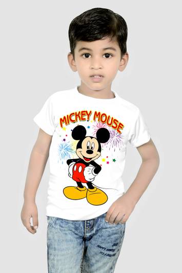 Riva Boys & Girls Graphic Print Cotton Blend Regular T Shirt