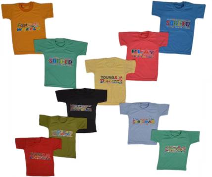 DIAMOND Boys Printed Cotton Blend Regular T Shirt