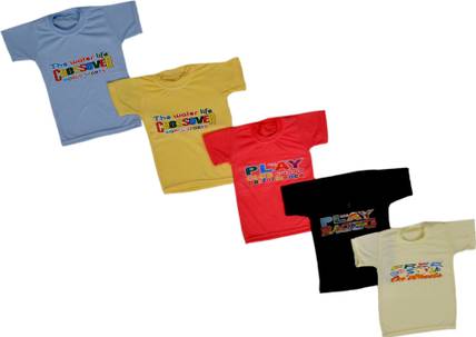 DIAMOND Baby Boys Printed Cotton Blend Regular T Shirt