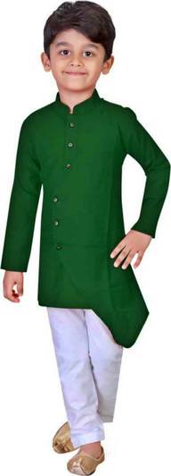 POHAR CREATION Boys Festive & Party Kurta and Pyjama Set