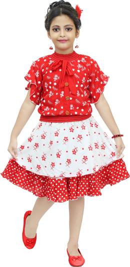 Chandrika Girls Party(Festive) Skirt Top