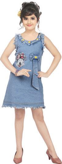 Riya Fashion Girls Midi Knee Length 