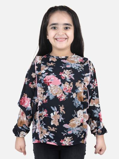 CUTIEKINS Girls Casual Polyester Full Sleeve Top