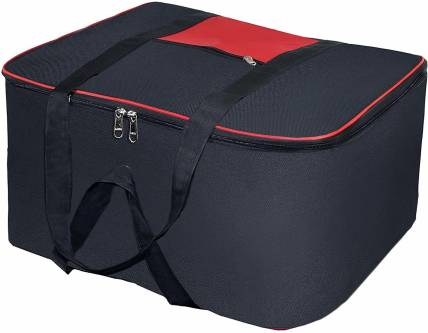 Ankit International AI_MTB_01 Rexine Jumbo Attachi Bag Travel Handbag Storage Carrying Bag, Blanket Cover,Duffle,Travel Multi-Purpose Bag (Black) Pack of 1 AI_MTB_01