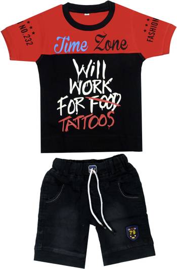 YUSU Boys Casual T-shirt Shorts