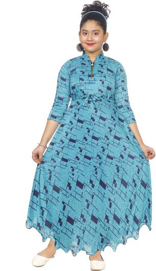 FTC FASHIONS Girls Maxi/Full Length Casual Dress