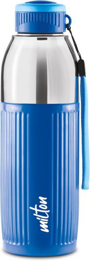 MILTON Kool Glossy 600 Insulated Inner Pet Water Bottle, 1 Piece, Blue 570 ml Plastic Bottle