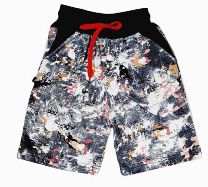 AH Zeeshan Short For Boys Casual Printed Pure Cotton