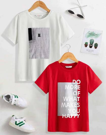 Dagcros Boys Embroidered Pure Cotton Regular T Shirt