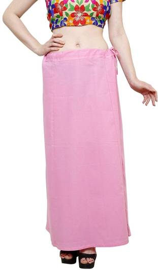 Diva Secret Women's Baby Pink Cotton Petticoat Saree Cotton Underskirt Sari Pure Cotton Petticoat Cotton Blend Petticoat