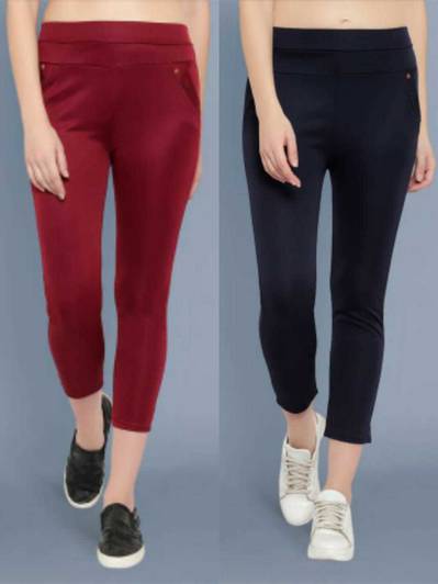 GRX Maroon, Dark Blue Jegging