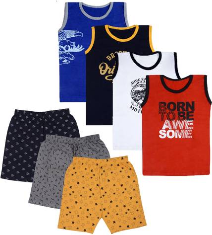 fasla Boys Casual T-shirt Shorts