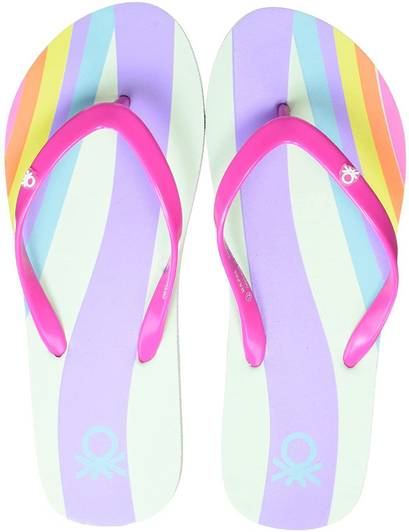 United Colors of Benetton Girls Slip On Slipper Flip Flop