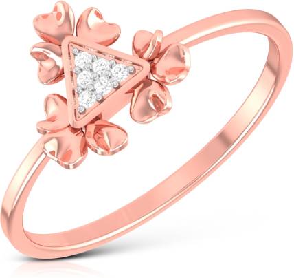 FEATHERMARK BIS Hallmarked 14kt Diamond Rose Gold ring