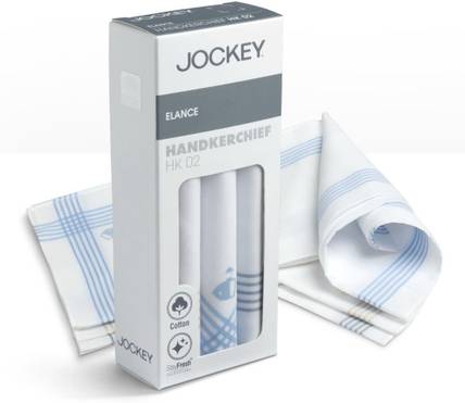 JOCKEY HK02 Super Combed Cotton ["White"] Handkerchief
