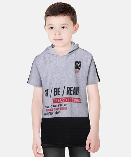 Pantaloons Junior Boys Printed Cotton Blend Regular T Shirt