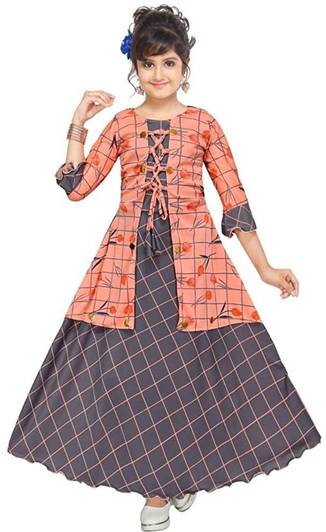 DADDYZ Girls Maxi/Full Length Festive/Wedding Dress